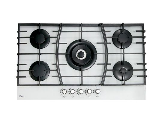 تصویر اجاق گاز 5 شعله شیشه ای بیمکث مدل 0061